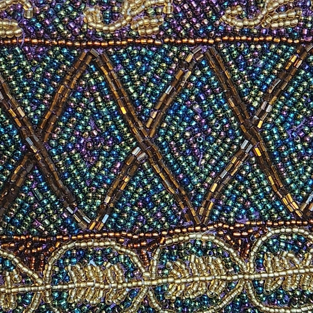 LADY JADE DESIGNS BEADED VINTAGE BAG PURSE COCKTAIL CROSSBODY - Picture 7 of 8